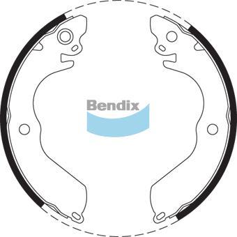 BENDIX BS1681 - Set saboti frana aaoparts.ro