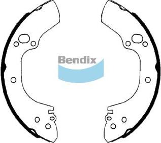 BENDIX BS1757 - Set saboti frana aaoparts.ro