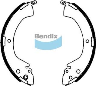 BENDIX BS1760 - Set saboti frana aaoparts.ro