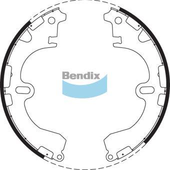 BENDIX BS1704 - Set saboti frana aaoparts.ro