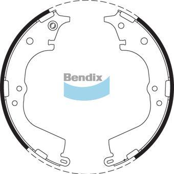BENDIX BS1714 - Set saboti frana aaoparts.ro