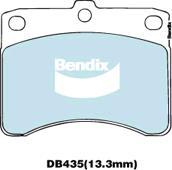 BENDIX DB435 GCT - Set placute frana,frana disc aaoparts.ro