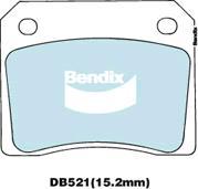 BENDIX DB521 GCT - Set placute frana,frana disc aaoparts.ro
