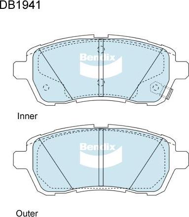 BENDIX DB1941 4WD - Set placute frana,frana disc aaoparts.ro