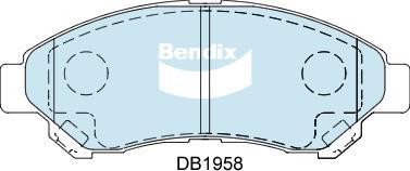 BENDIX DB1958 4WD - Set placute frana,frana disc aaoparts.ro