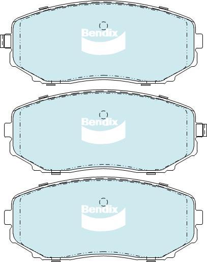 BENDIX DB1916 4WD - Set placute frana,frana disc aaoparts.ro