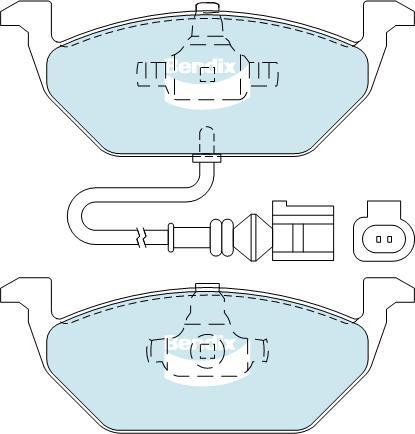 BENDIX DB1405 GCT - Set placute frana,frana disc aaoparts.ro
