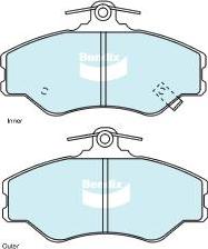 BENDIX DB1486 HD - Set placute frana,frana disc aaoparts.ro