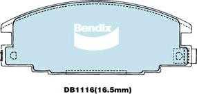 BENDIX DB1116 4WD - Set placute frana,frana disc aaoparts.ro