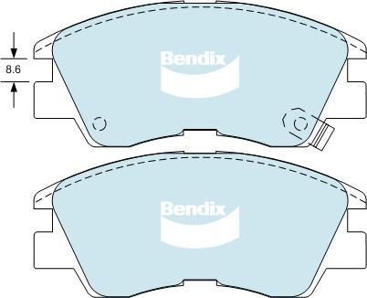 BENDIX DB1113 GCT - Set placute frana,frana disc aaoparts.ro