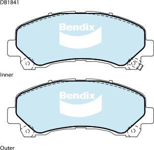 BENDIX DB1841 4WD - Set placute frana,frana disc aaoparts.ro