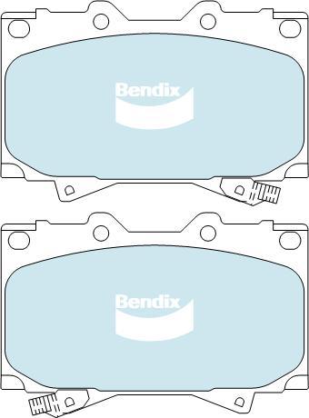 BENDIX DB1365 4WD - Set placute frana,frana disc aaoparts.ro