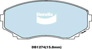 BENDIX DB1274 4WD - Set placute frana,frana disc aaoparts.ro