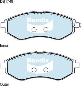 BENDIX DB1748 GCT - Set placute frana,frana disc aaoparts.ro