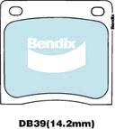 BENDIX DB39 GCT - Set placute frana,frana disc aaoparts.ro