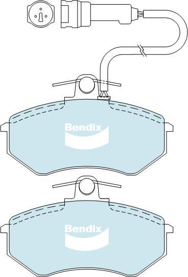 BENDIX DB343 MKT - Set placute frana,frana disc aaoparts.ro