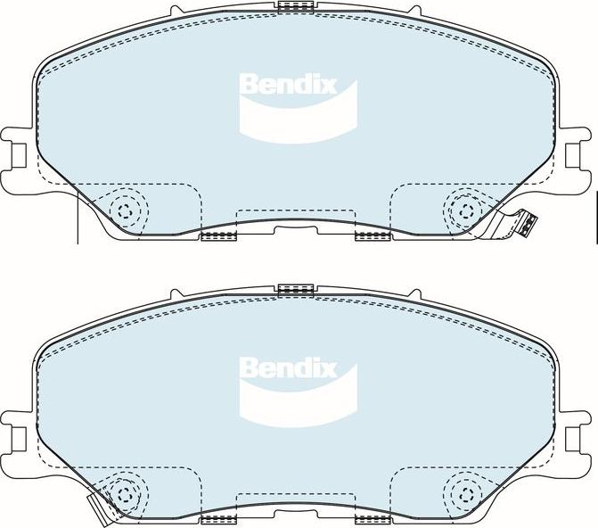 BENDIX DB2533 4WD - Set placute frana,frana disc aaoparts.ro