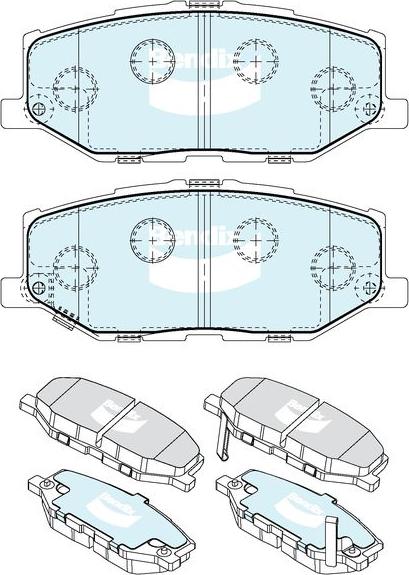 BENDIX DB2606 4WD - Set placute frana,frana disc aaoparts.ro