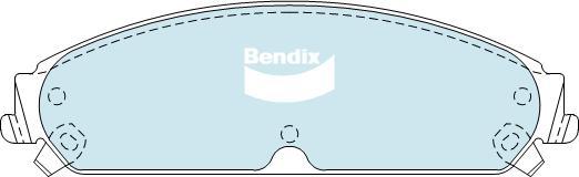BENDIX DB2008 MKT - Set placute frana,frana disc aaoparts.ro