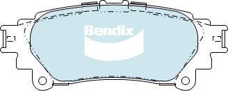 BENDIX DB2245 4WD - Set placute frana,frana disc aaoparts.ro
