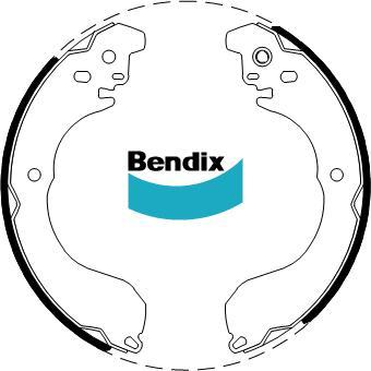 BENDIX DS1264 - Set saboti frana aaoparts.ro