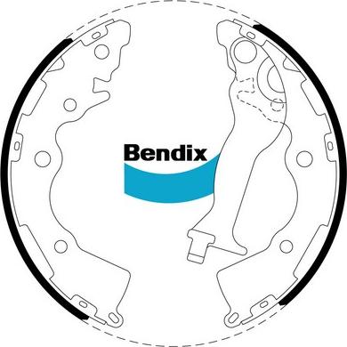 Bendix-AU BS5014 - Set saboti frana aaoparts.ro