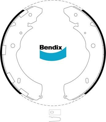 Bendix-AU BS5018 - Set saboti frana aaoparts.ro