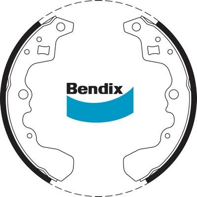 Bendix-AU BS1616 - Set saboti frana aaoparts.ro