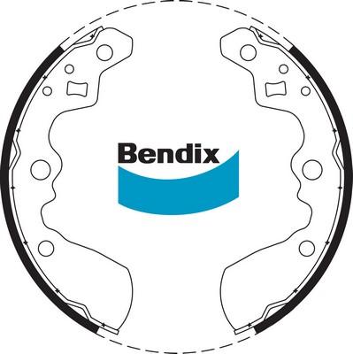 Bendix-AU BS1684 - Set saboti frana aaoparts.ro