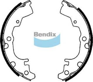 Bendix-AU BS1632 - Set saboti frana aaoparts.ro