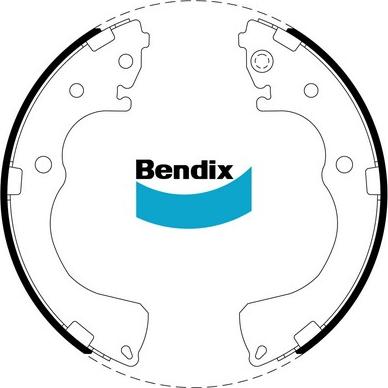 Bendix-AU BS1845 - Set saboti frana aaoparts.ro