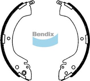 Bendix-AU BS1760 - Set saboti frana aaoparts.ro