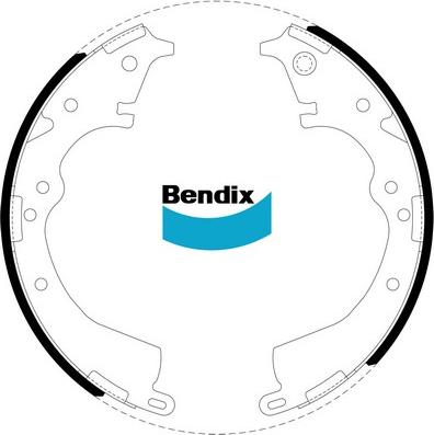 Bendix-AU BS1768 - Set saboti frana aaoparts.ro