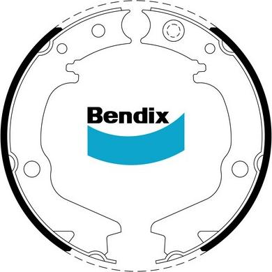 Bendix-AU BS1770 - Set saboti frana, frana de mana aaoparts.ro