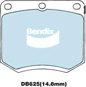 Bendix-AU DB625 HD - Set placute frana,frana disc aaoparts.ro