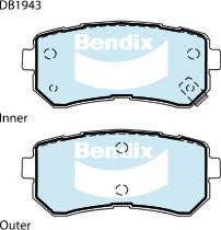 Bendix-AU DB1943 4WD - Set placute frana,frana disc aaoparts.ro