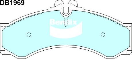Bendix-AU DB1969 HD - Set placute frana,frana disc aaoparts.ro