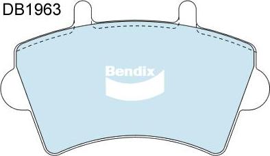 Bendix-AU DB1963 HD - Set placute frana,frana disc aaoparts.ro