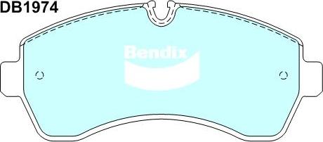 Bendix-AU DB1974 HD - Set placute frana,frana disc aaoparts.ro