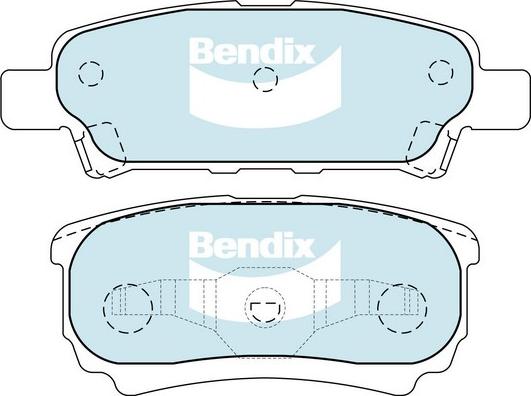 Bendix-AU DB1686 ULT - Set placute frana,frana disc aaoparts.ro