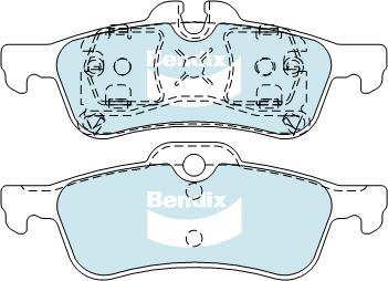 Bendix-AU DB1687 EURO+ - Set placute frana,frana disc aaoparts.ro