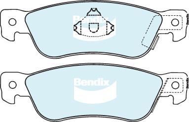 Bendix-AU DB1161 -4WD - Set placute frana,frana disc aaoparts.ro