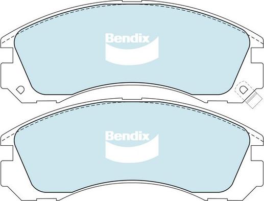 Bendix-AU DB1223 -4WD - Set placute frana,frana disc aaoparts.ro