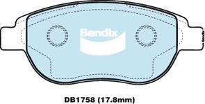 Bendix-AU DB1758 EURO+ - Set placute frana,frana disc aaoparts.ro