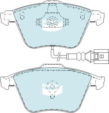 Bendix-AU DB2402 EURO+ - Set placute frana,frana disc aaoparts.ro