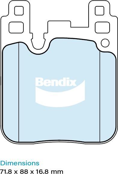 Bendix-AU DB2410 EURO+ - Set placute frana,frana disc aaoparts.ro