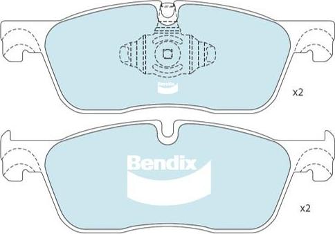 Bendix-AU DB2511 EURO+ - Set placute frana,frana disc aaoparts.ro