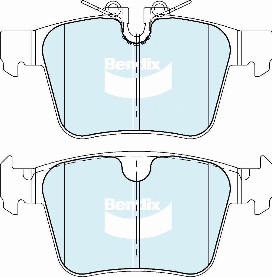 Bendix-AU DB2512 EURO+ - Set placute frana,frana disc aaoparts.ro