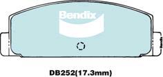 Bendix-AU DB252 GCT - Set placute frana,frana disc aaoparts.ro
