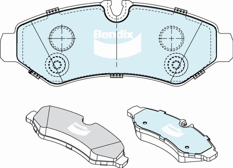 Bendix-AU DB2695 HD - Set placute frana,frana disc aaoparts.ro